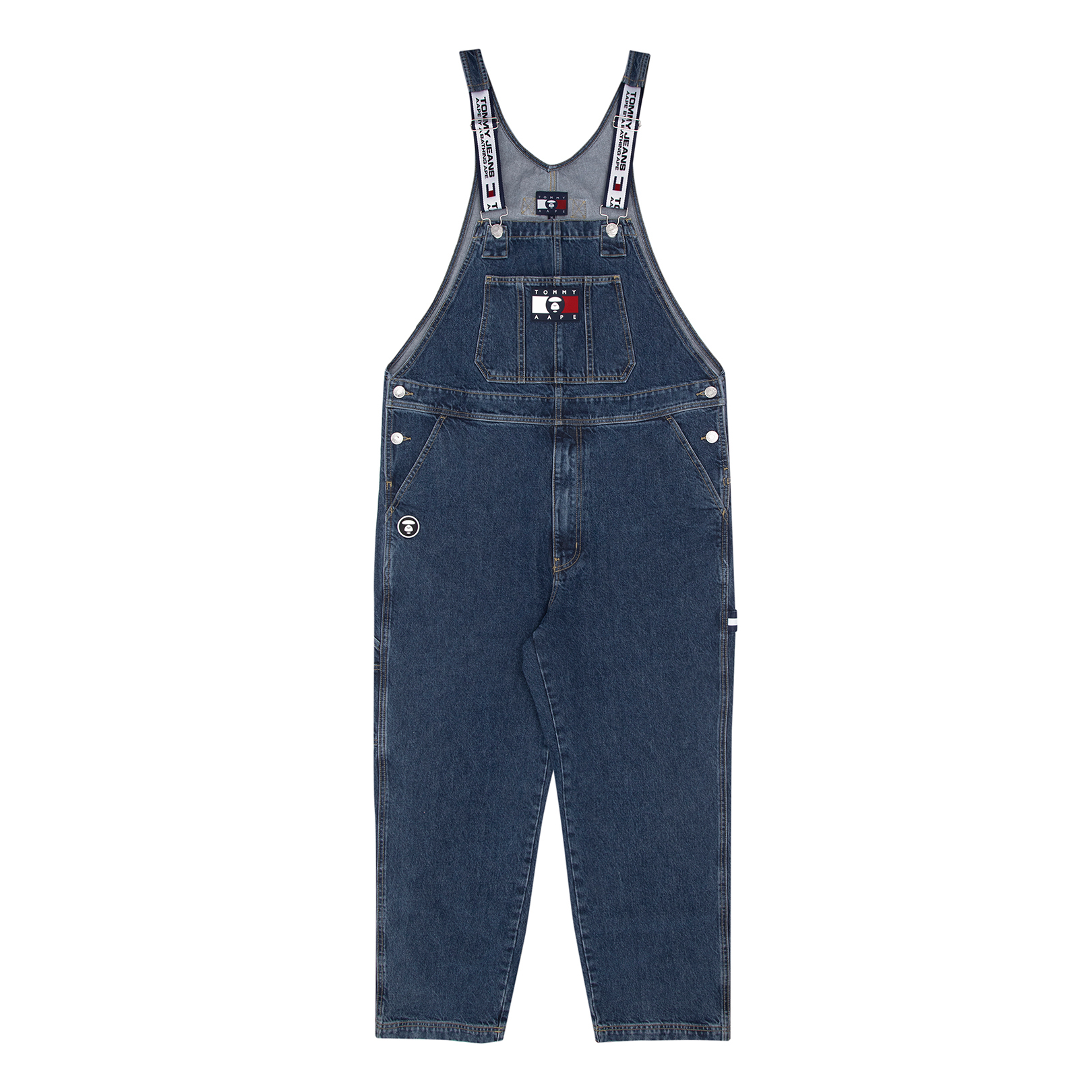 AAPE x Tommy Dungaree Denim Overalls Blue - SS22 - US