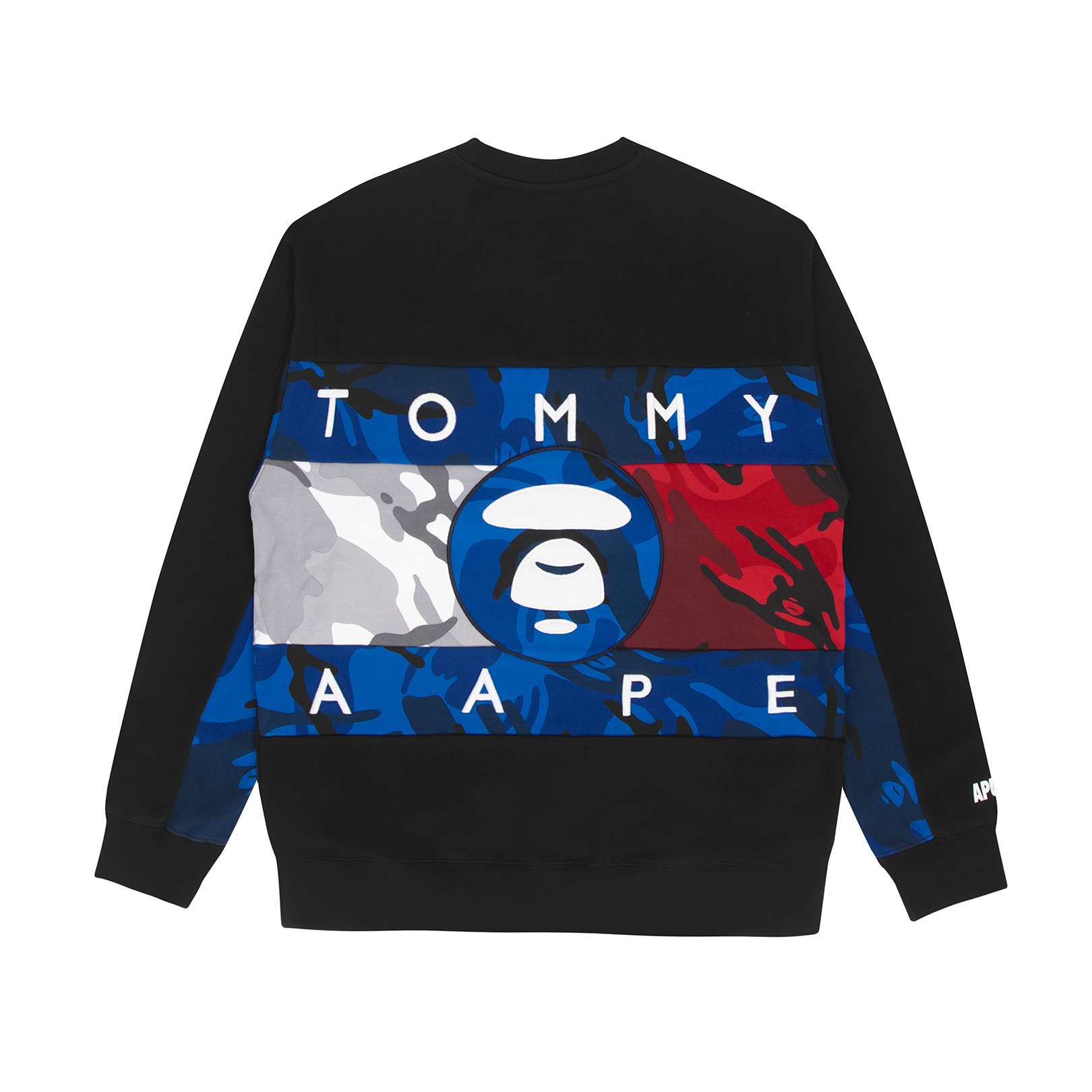 BAPE x Tommy Flag Sweatshirt Black Men's - SS22 - US