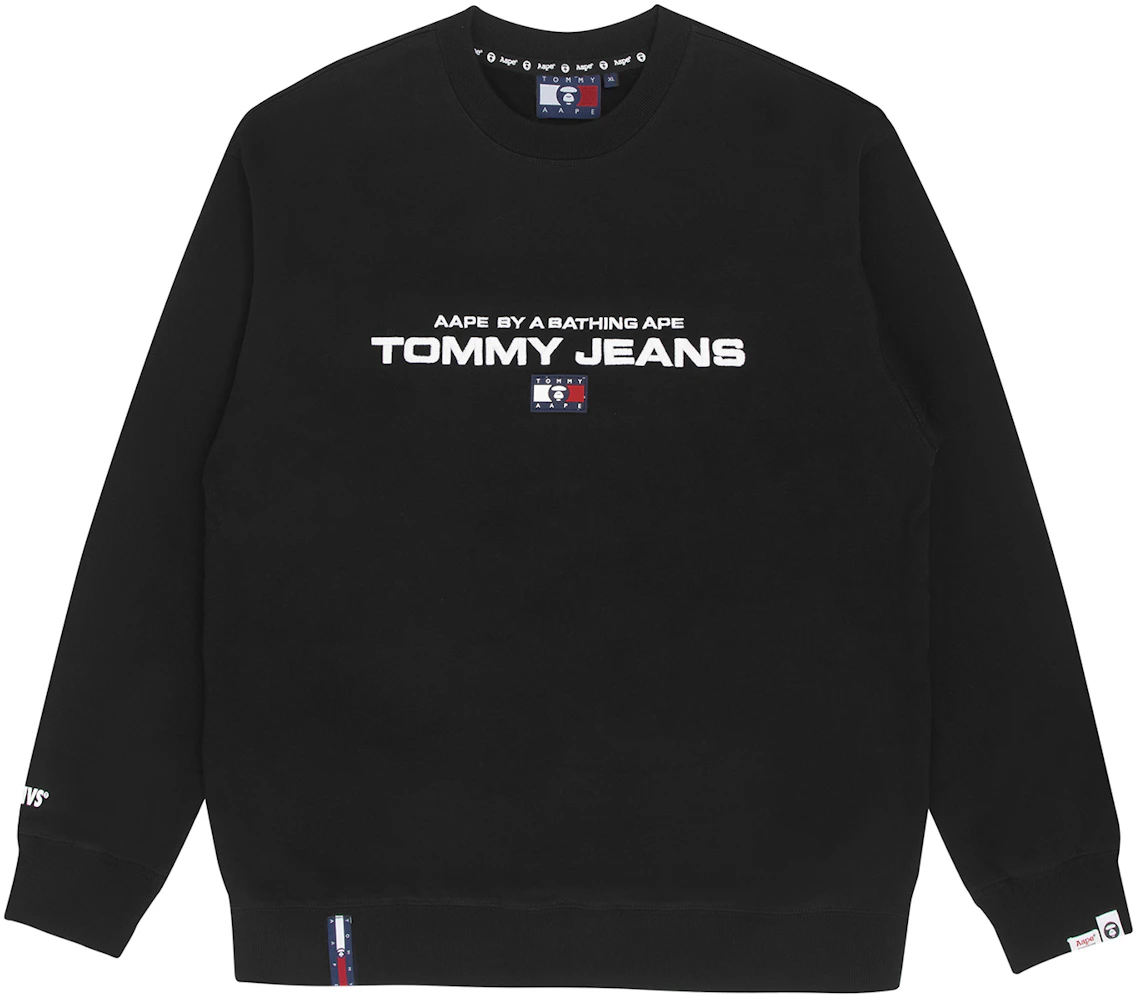 BAPE x Tommy Flag Sweatshirt Black Men's - SS22 - US