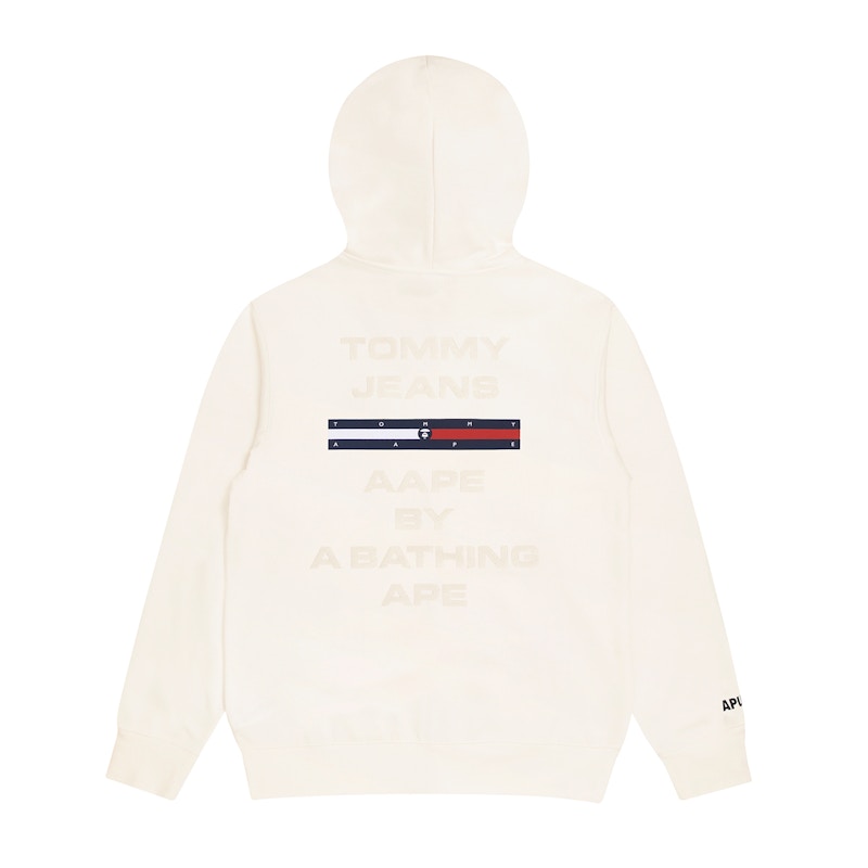 BAPE x Tommy Logo Hoodie Natural Men's - SS22 - US