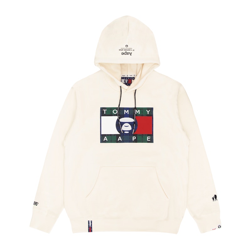 BAPE x Tommy Logo Hoodie Natural Men s SS22 US