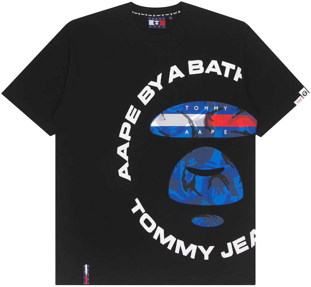 x Tommy Logo T-Shirt Black SS22 - US