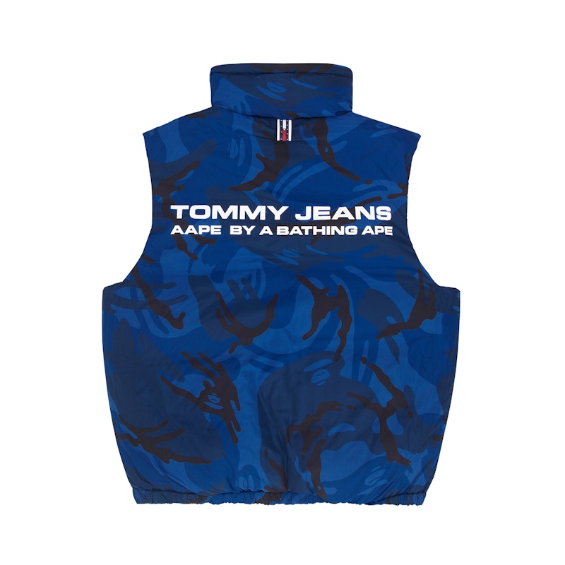 BAPE x Tommy Reversible Puffer Vest Multi Men's - SS22 - GB