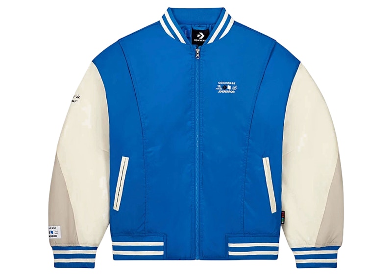 Varsity deals jacket converse