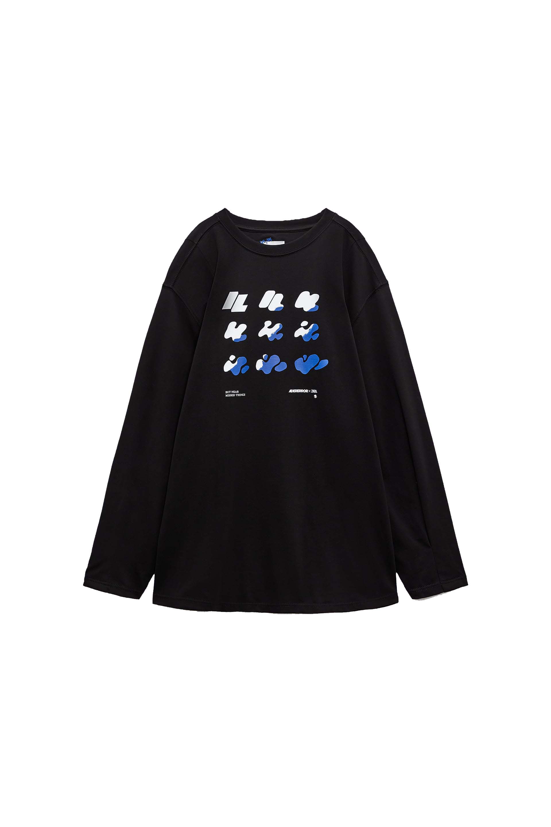 ADER error x Zara Graphic LS T-shirt Black