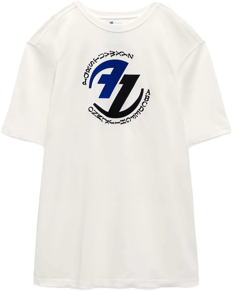 Síguenos Levántate parcialidad ADER error x Zara Graphic T-shirt Oyster White - FW22 - US