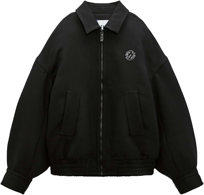 Oversized Monogram Teddy Bomber Jacket - Luxury Black