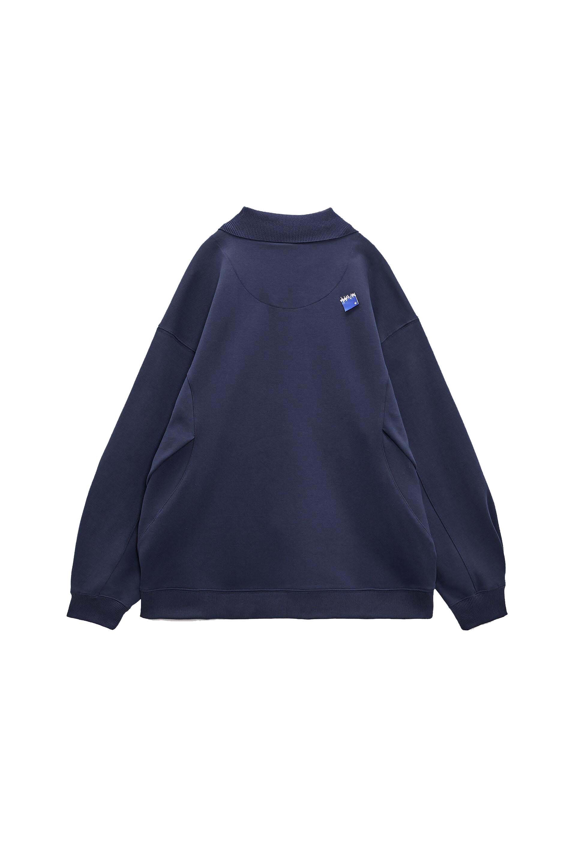 新色登場 アーダーエラー x X Sleeve T-Shir.t☆ ADER Navy ザラ☆ユニセックスPolo Blue Shirt Zara  トップス