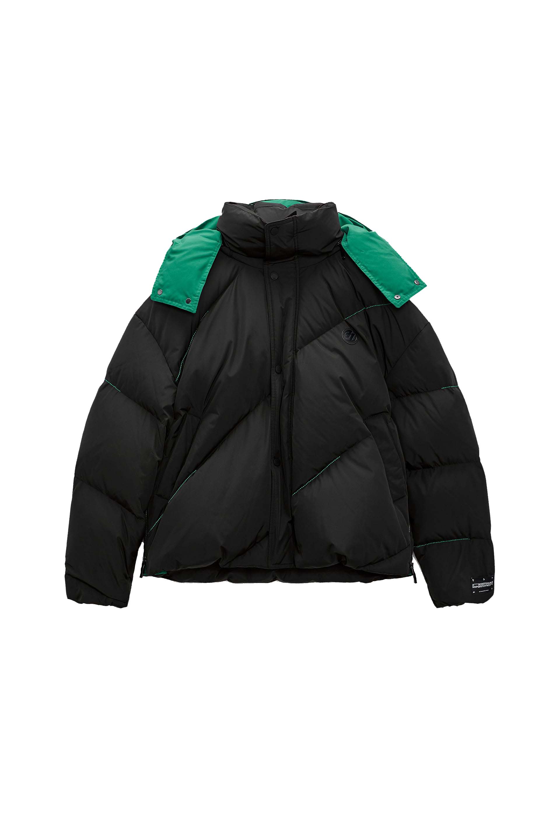 ADER error x Zara Oversized Puffer Jacket Black