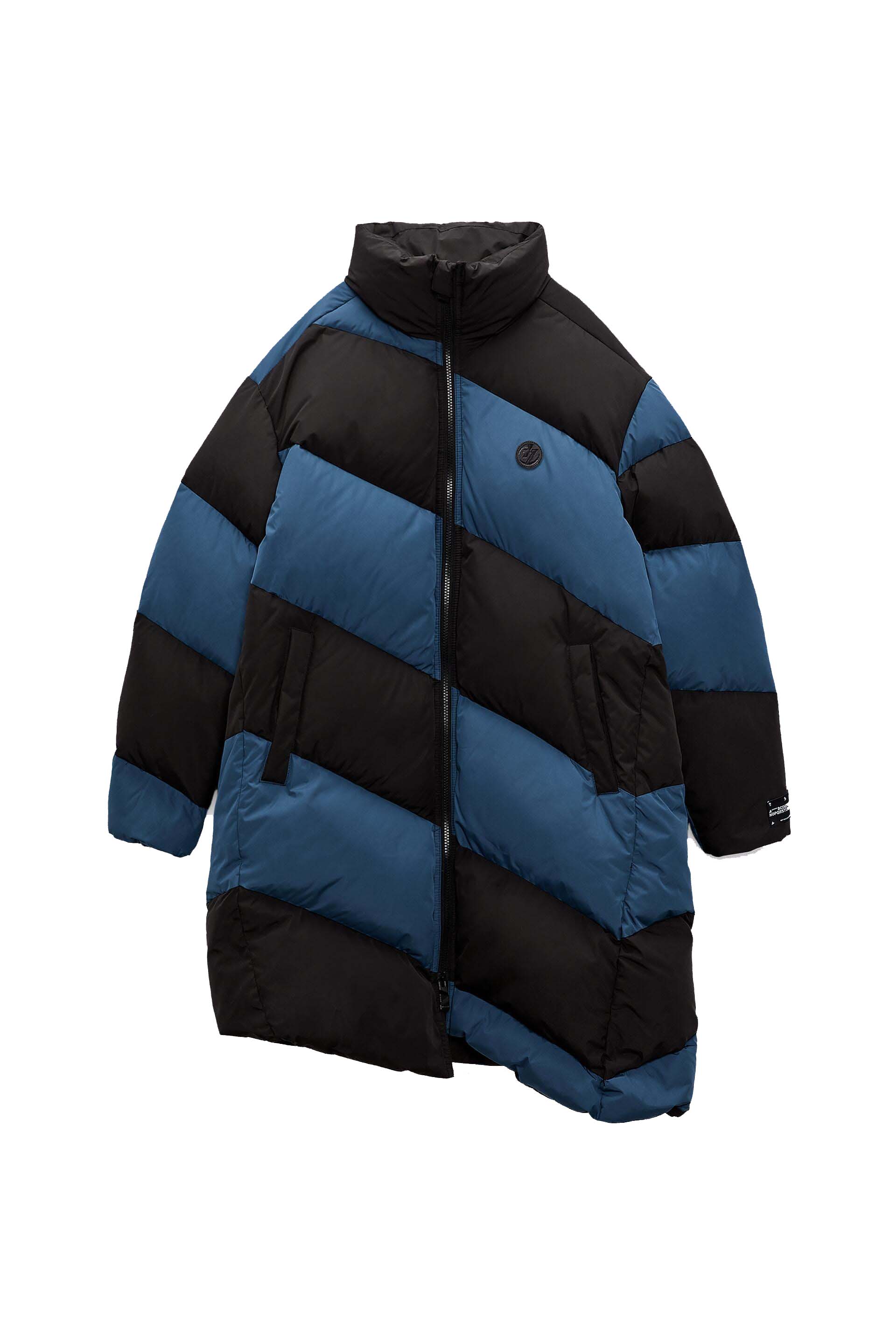 ADER error x Zara Oversized Puffer Jacket Blue/Black Men's - FW22 - US