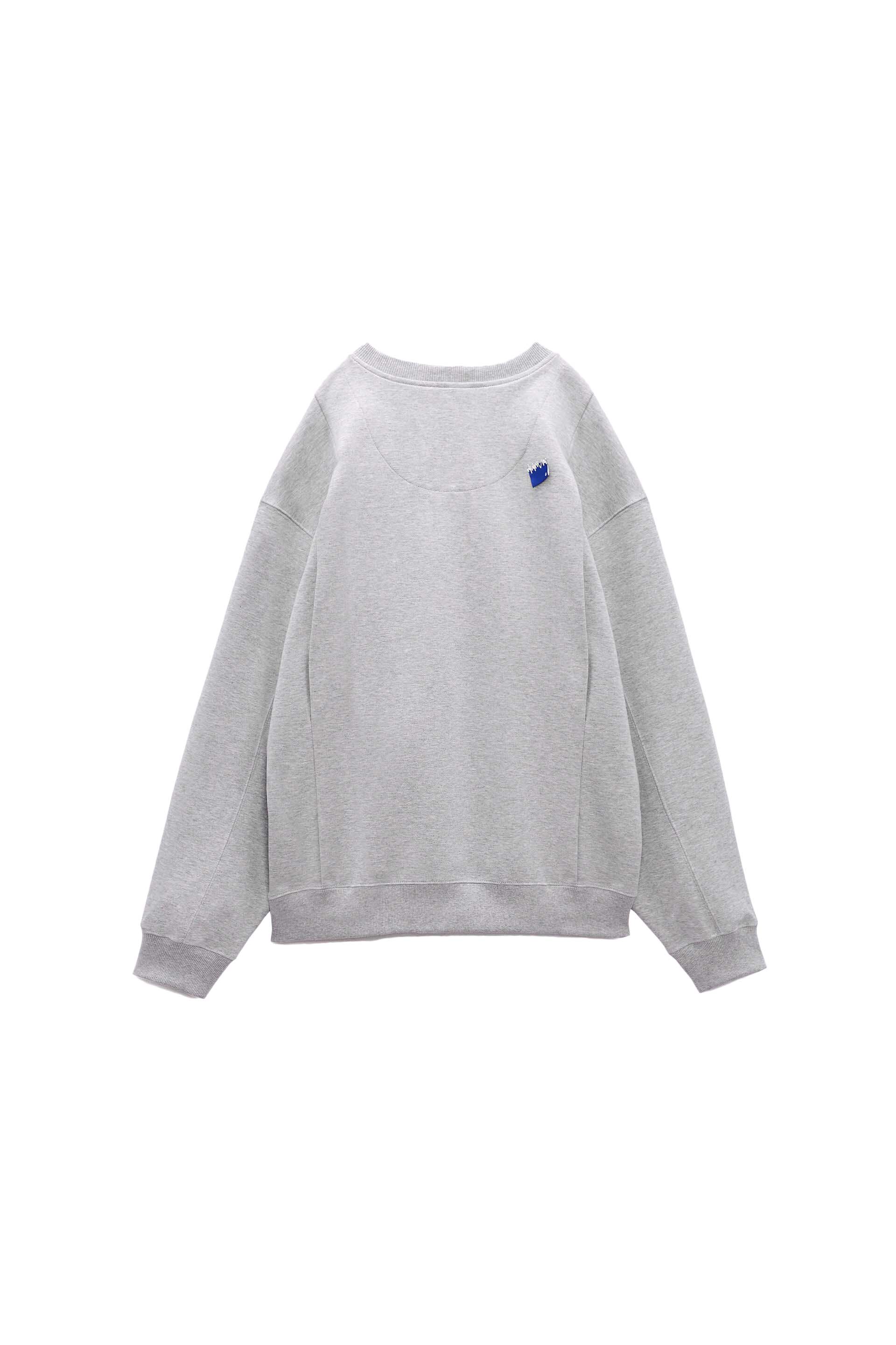 ADER error x Zara Oversized Sweatshirt Grey Marl - FW22 - JP