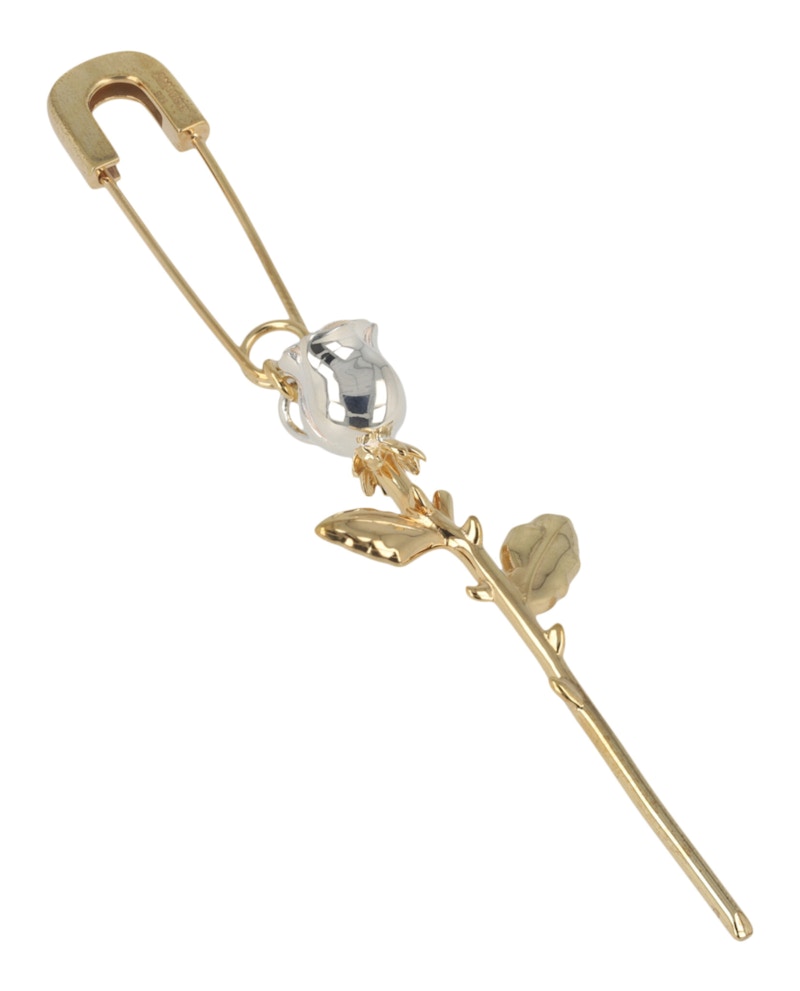 Ambush Rose Charm Single Earring Gold in Sterling Silver - US