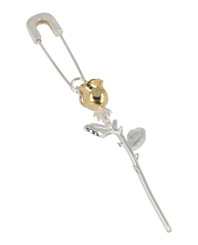 AMBUSH アンブッシュ　ROSE CHARM EARRING 薔薇　ピアス AMBUSH Rose Charm Safty Pin Women Earring Drop Shape Single
