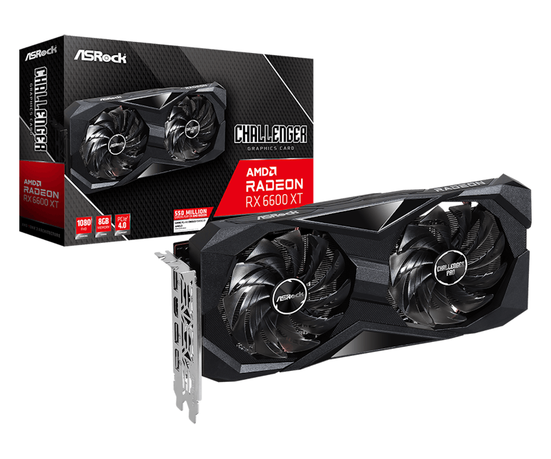 AMD ASROCK Radeon RX 6600 XT Challenger D 8G OC (RX6600XT ...