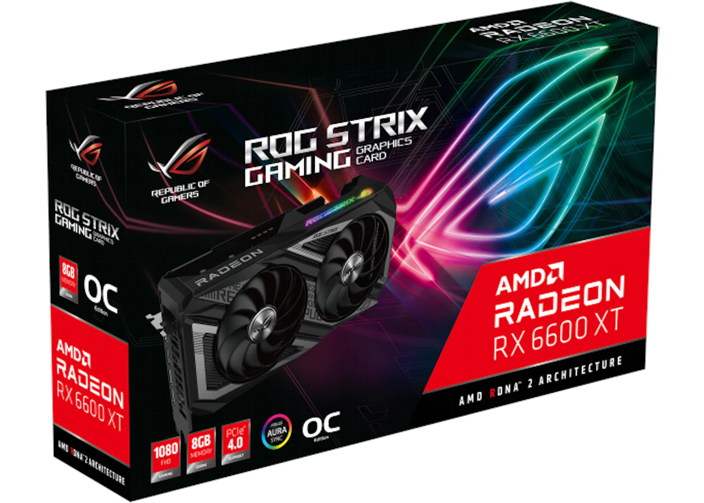 AMD ASUS ROG STRIX Radeon RX 6600 XT 8G OC Graphics Card  (ROG-STRIX-RX6600XT-O8G-GAMING)