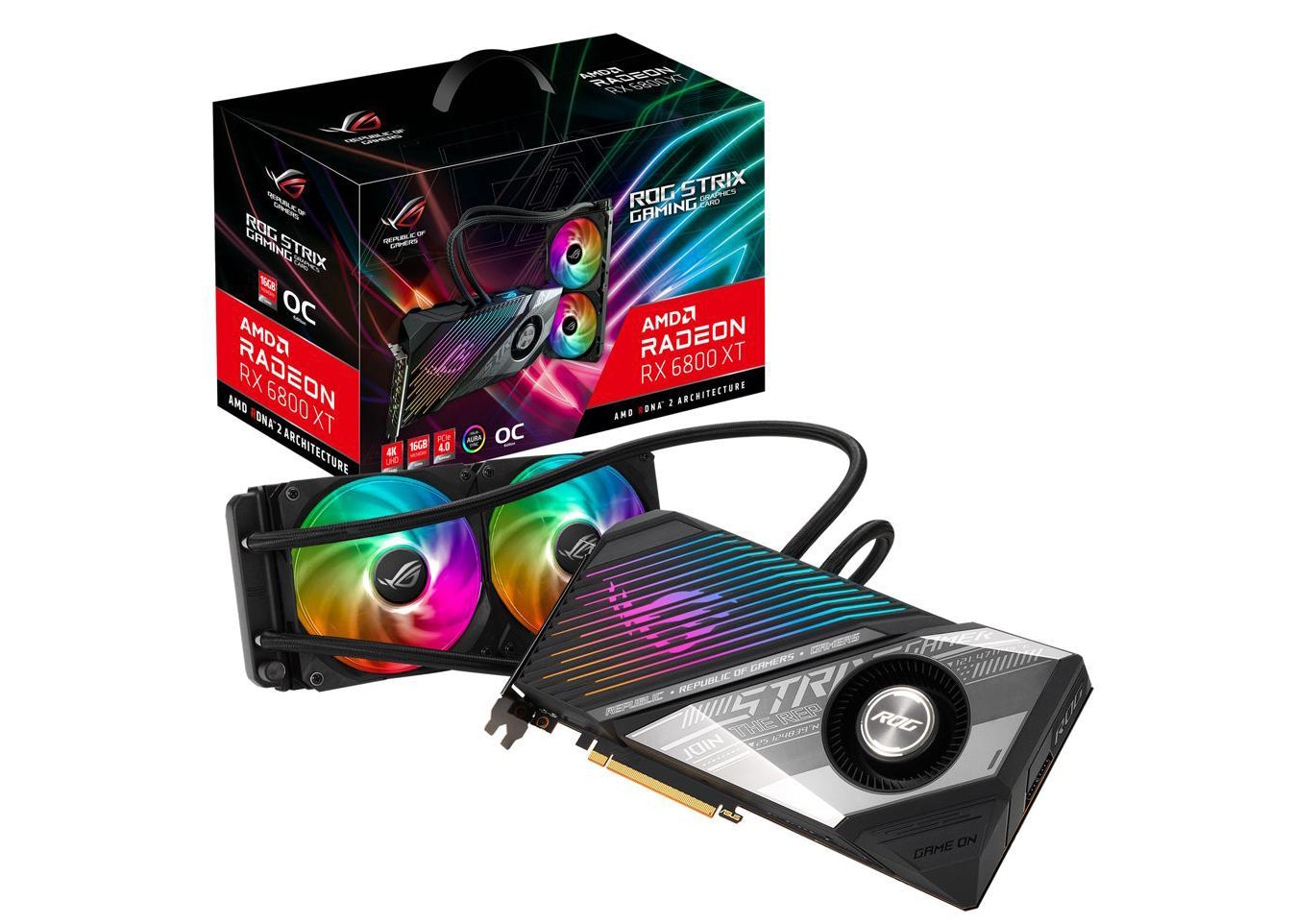 AMD ASUS ROG STRIX Radeon RX 6800 XT Ultimate ROG Graphic Card (ROG-STRIX-LC -RX6800XT-O16G-GAMING) -
