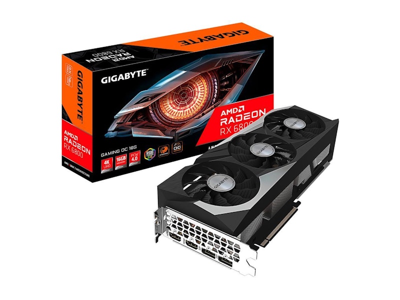 AMD GIGABYE Radeon RX 6800 GAMING OC 16G Graphics Card GV