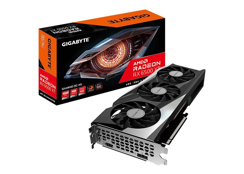 AMD GIGABYTE GAMING Radeon RX 6500 XT 4G OC Graphics Card GV-R65XTGAMING OC-4GD