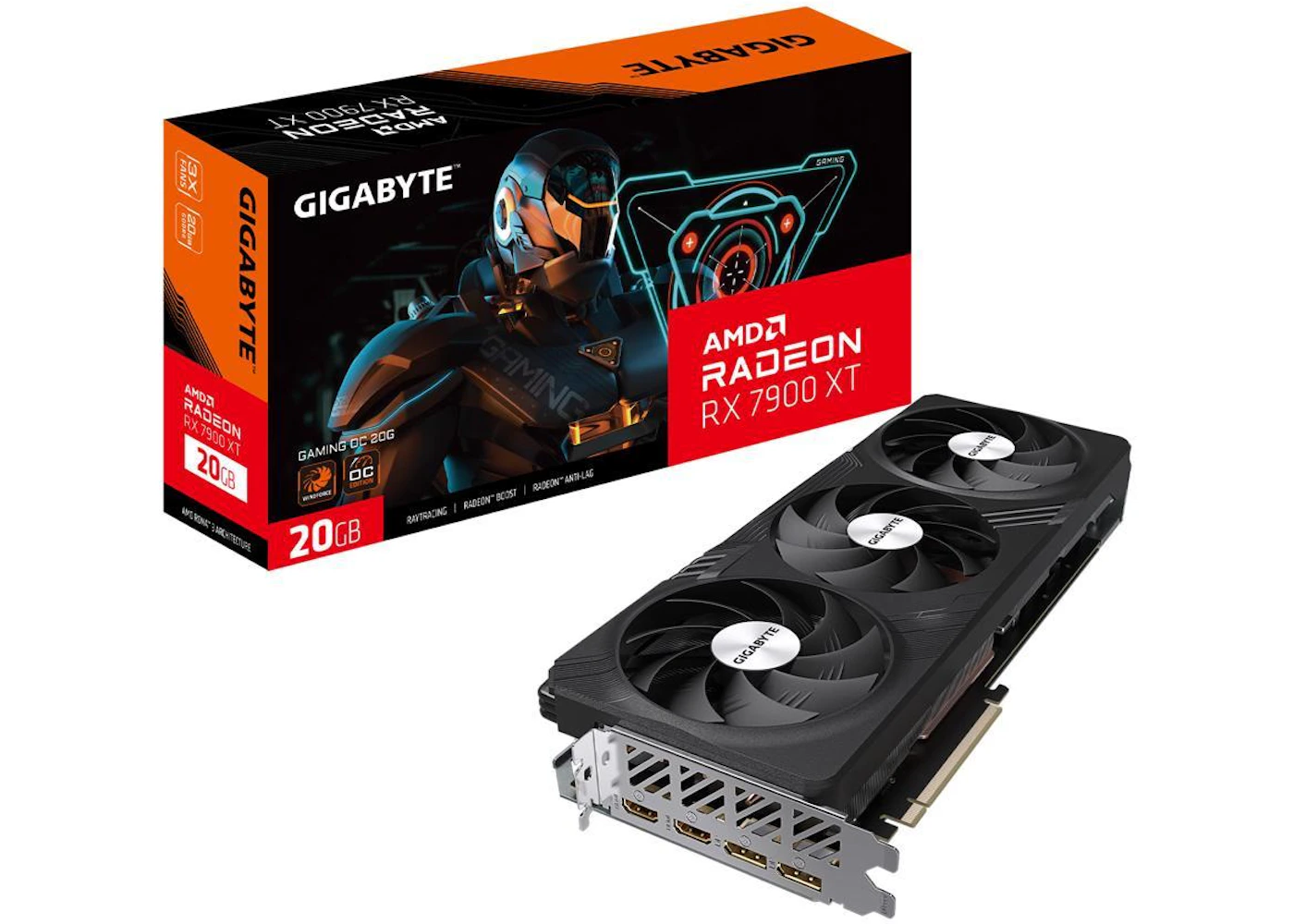 AMD GIGABYTE Gaming Radeon RX 7900 XT 20GB OC Graphics Card GV ...