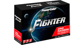 AMD PowerColor Fighter Radoen RX 6600 XT 8G Graphics Card (AXRX 6600XT 8GBD6-3DH)