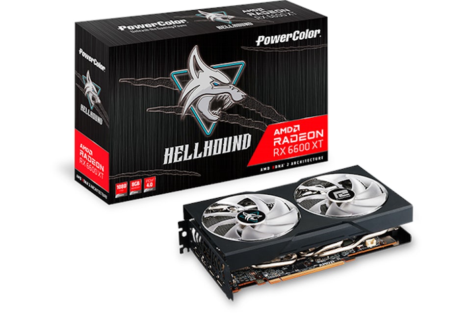 AMD PowerColor Hellhound Radeon RX 6600 XT 8G OC Graphics Card