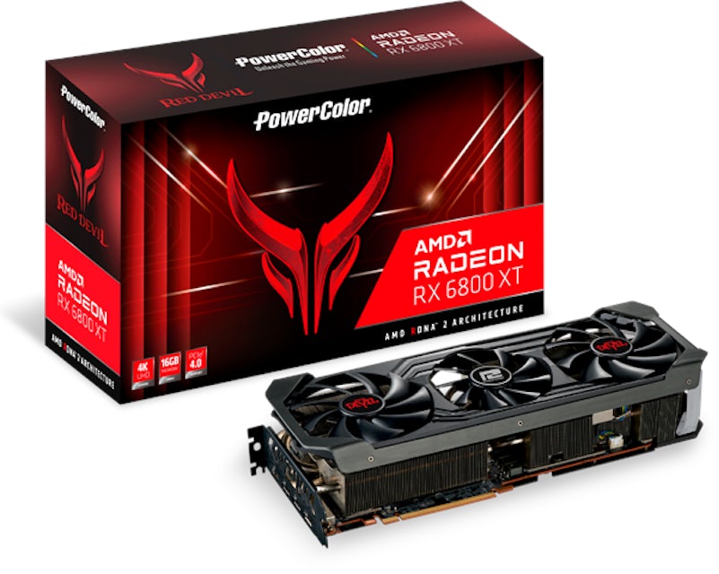 PowerColor graphics cards-Red Devil AXRX 6800XT 16GBD6-3DHE/OC AMD Radeon RX  6800 XT 16 GB GDDR6 PowerColor graphics card - AliExpress