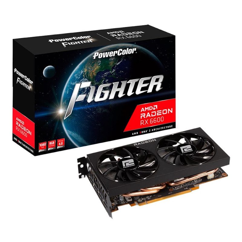 AMD PowerColor Radeon RX 6600 Fighter Dual-Fan 8GB Graphics