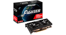 AMD PowerColor Radeon RX 6600 Fighter Dual-Fan 8GB Graphics Card AXRX 6600 8GBD6-3DH
