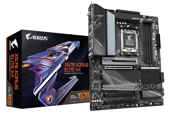 AMD Ryzen AROUS GIGABYTE X670 ELITE DDR5 ATX WIFI Mainboard