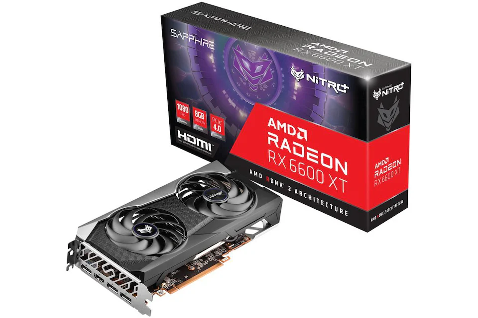 AMD SAPPHIRE Nitro+ Radeon RX 6600 XT 8G Graphics Card (11309-01-20G)