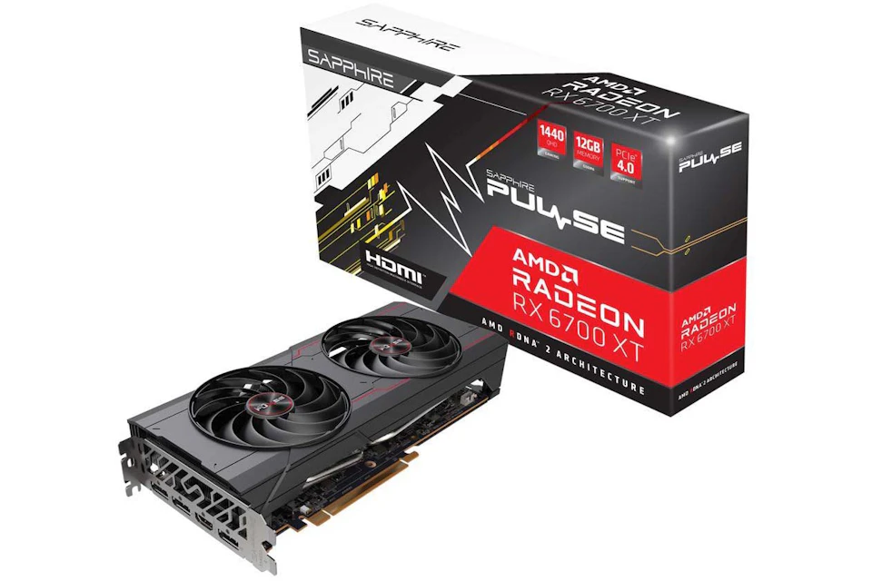 AMD Sapphire Pulse Radeon RX 6700 XT Gaming 12GB Graphics Card (11306-02-20G)