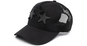 AMIRI 3 Star Trucker Hat Black