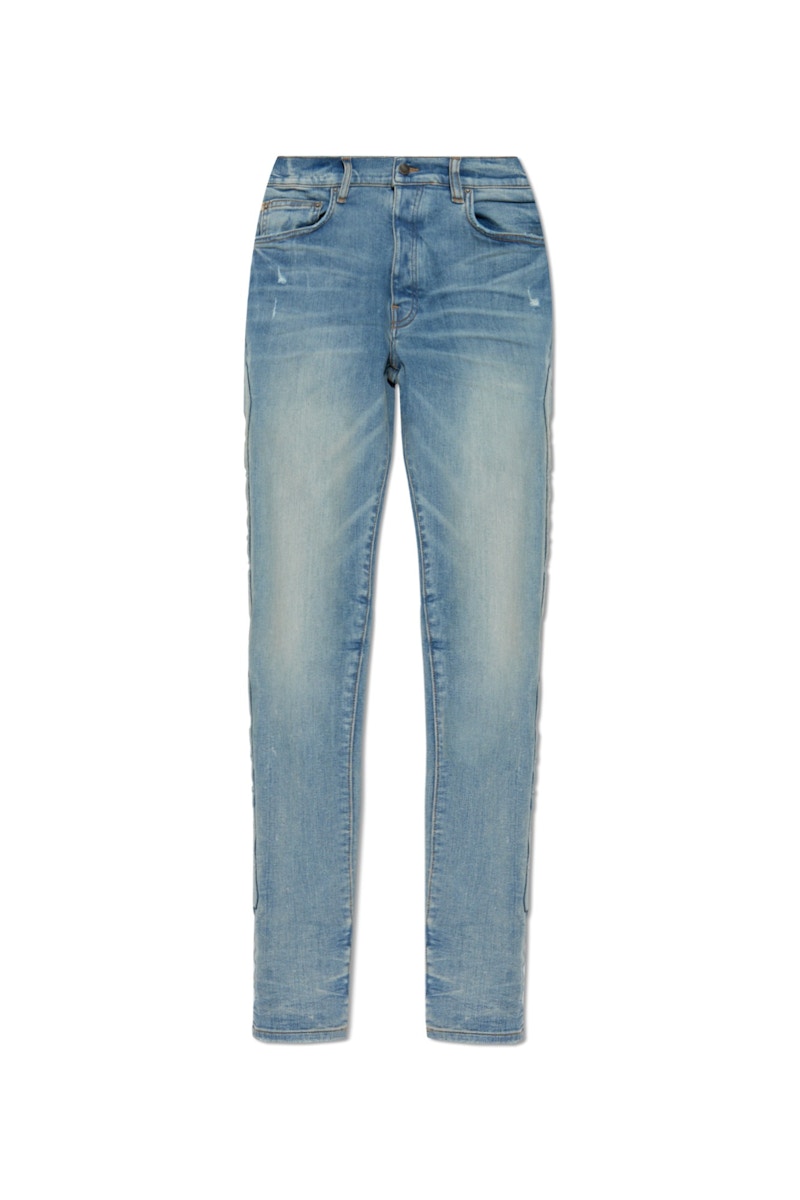 Pre-owned Amiri Men's 3d Bones Skinny Jean In Clay Indigo In Blue