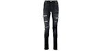 AMIRI Aged Ripped Skinny Jeans Black