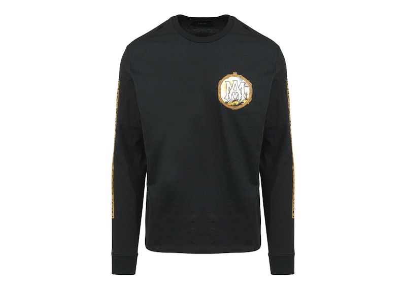 AMIRI Alchemy Frame Langarm-T-Shirt Schwarz/Multi