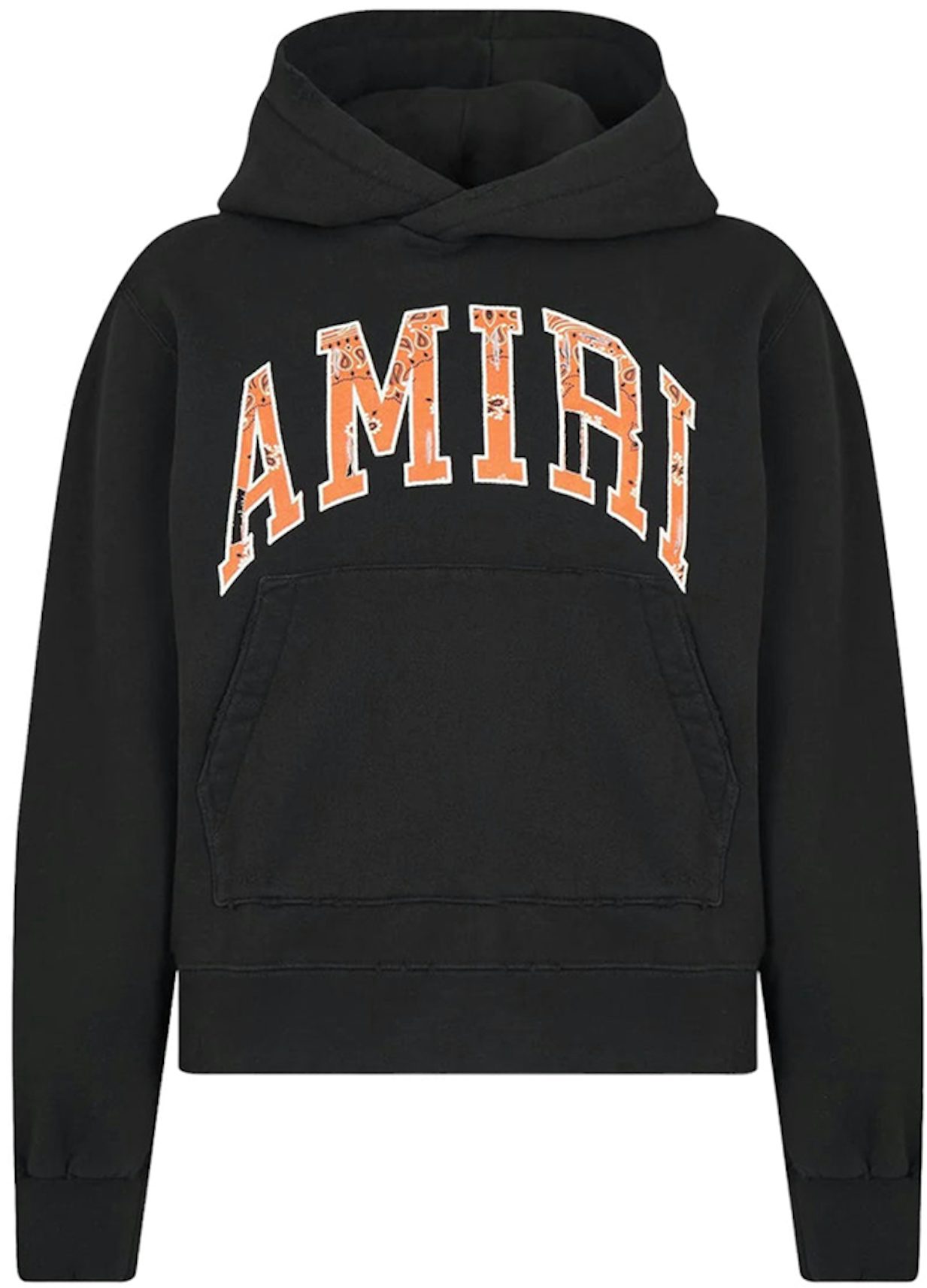 Amiri Paint Drip M.a. Pullover Hoodie In White /orange - White / Orange
