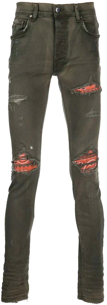 AMIRI Bandana Skinny Jeans Black Men's - PFW22 - US