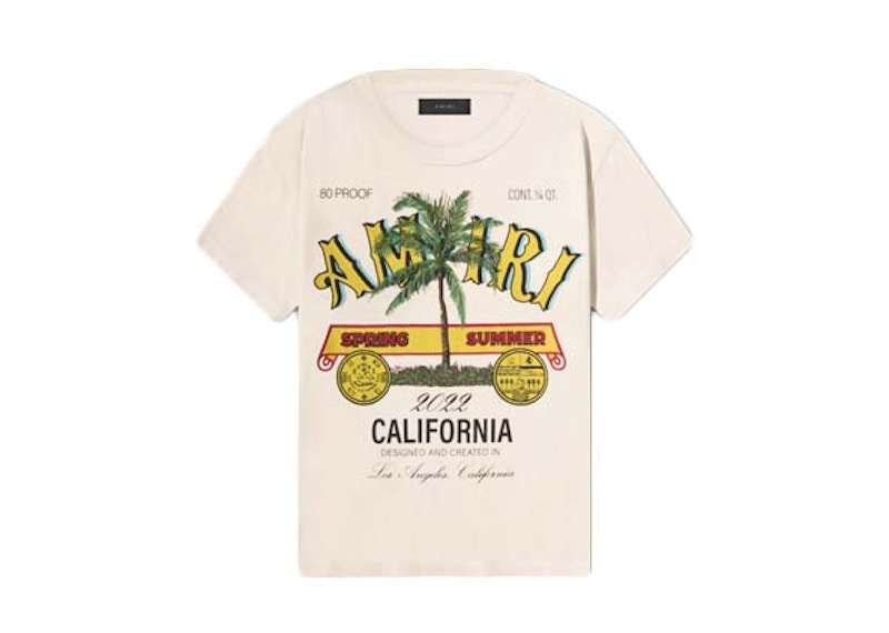 AMIRI Beige Other Materials T-shirt Yellow Men's - SS22 - US