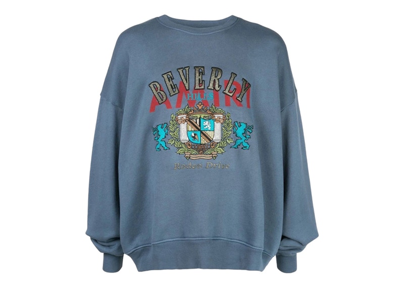 AMIRI Beverly Hills Crewneck Slate Blue Men's - US