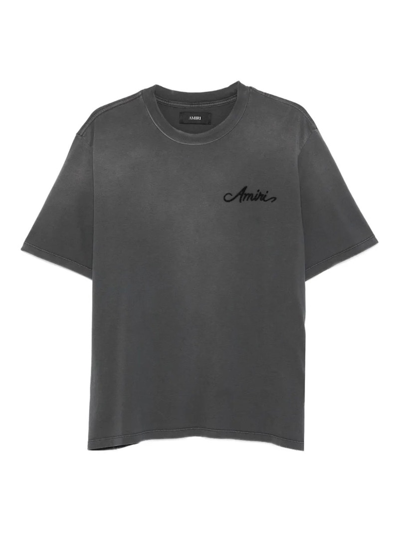 AMIRI Bleach Bandana Patch T-shirt Black Men's - FW25 - US