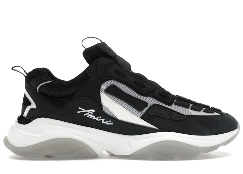 Pre-owned Amiri Men's Bone Runner Sneakers In Black