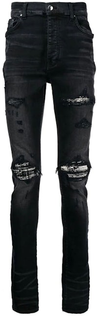 Amiri Black MX1 Bandana Jeans