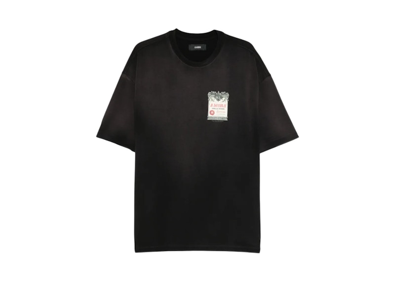 AMIRI Chateau Stamp Os T-shirt Black Men's - US