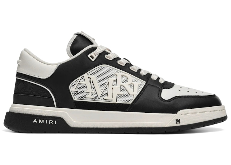 Men's AMIRI Classic Low MA Quad Debossed Sneakers in Black