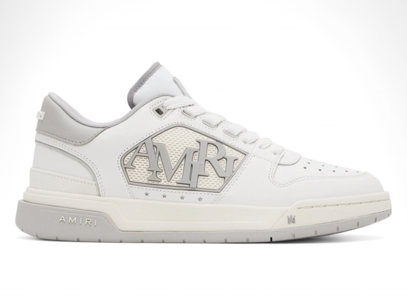 Pre-owned Amiri Men's  Classic Low Sneakers In White/grey In Gray