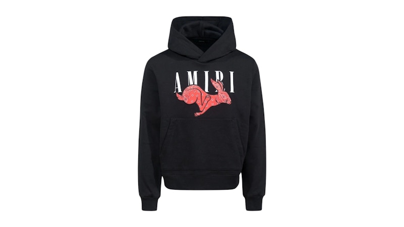 AMIRI Cny Rabbit Logo Hoodie Black