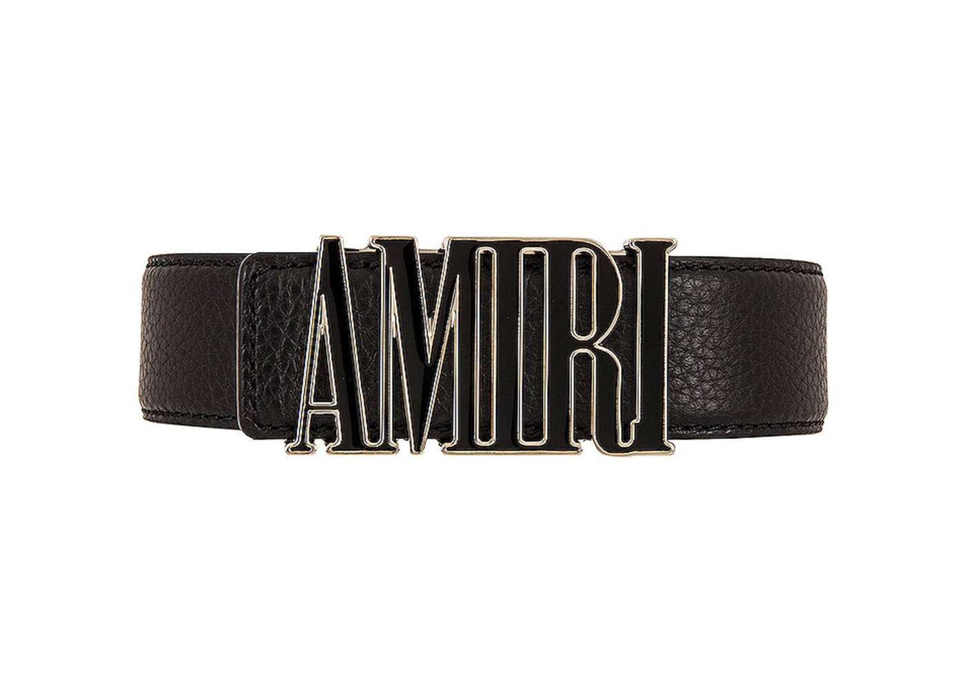 AMIRI Core Logo Buckle Belt Black/Black/Gold-tone Men's - US