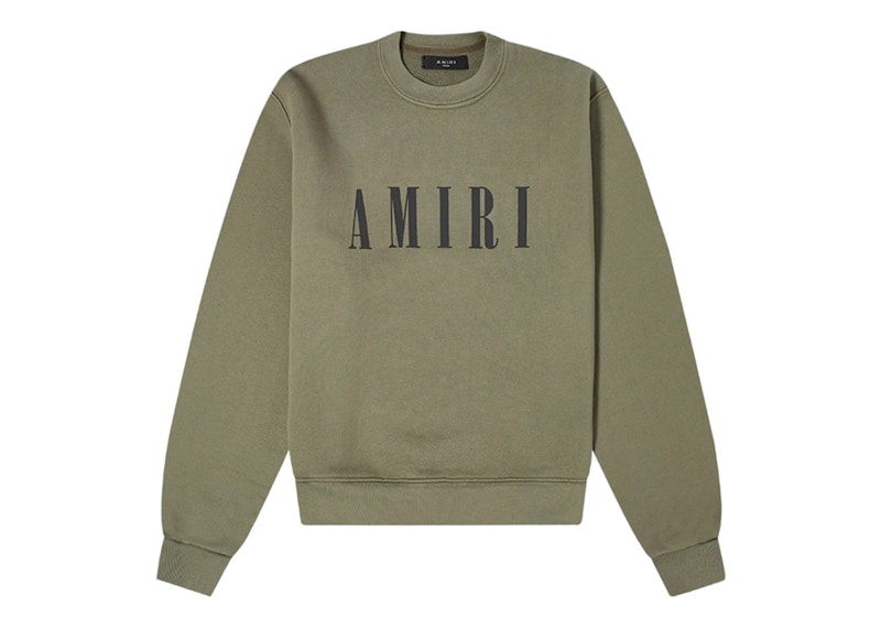 AMIRI Core Logo Crewneck Military Green Men's - US