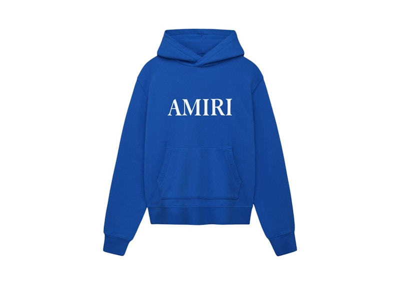 Sweat à capuche AMIRI Core Logo bleu