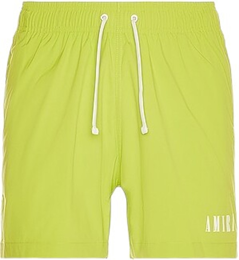 Pantaloncini da bagno AMIRI Core Logo Lime
